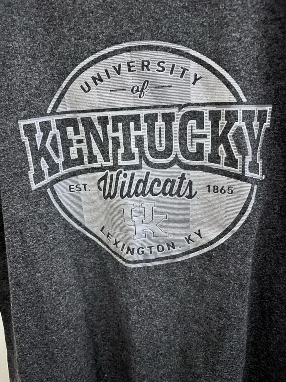 Champion Dark Gray Kentucky Wildcats Raised Logo Tee - Picture 3 of 5